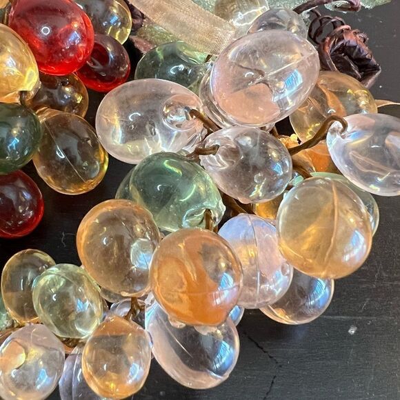 Vintage 1960’s acrylic lucite grape clusters set of 4 - Picture 12 of 16